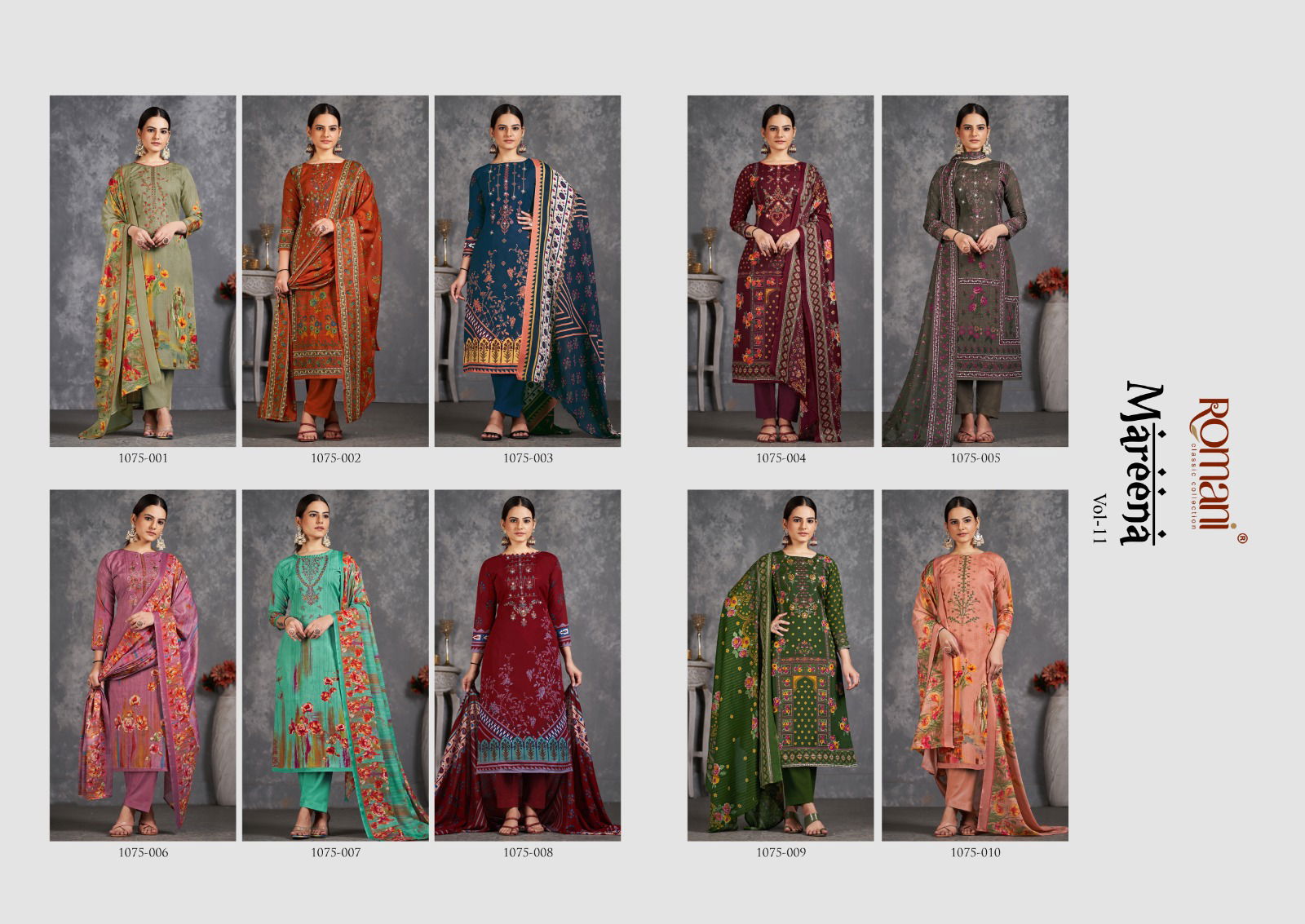 Mareena Vol 11 By Romani Printed Cotton Dress Material Catalog